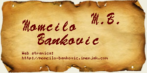Momčilo Banković vizit kartica